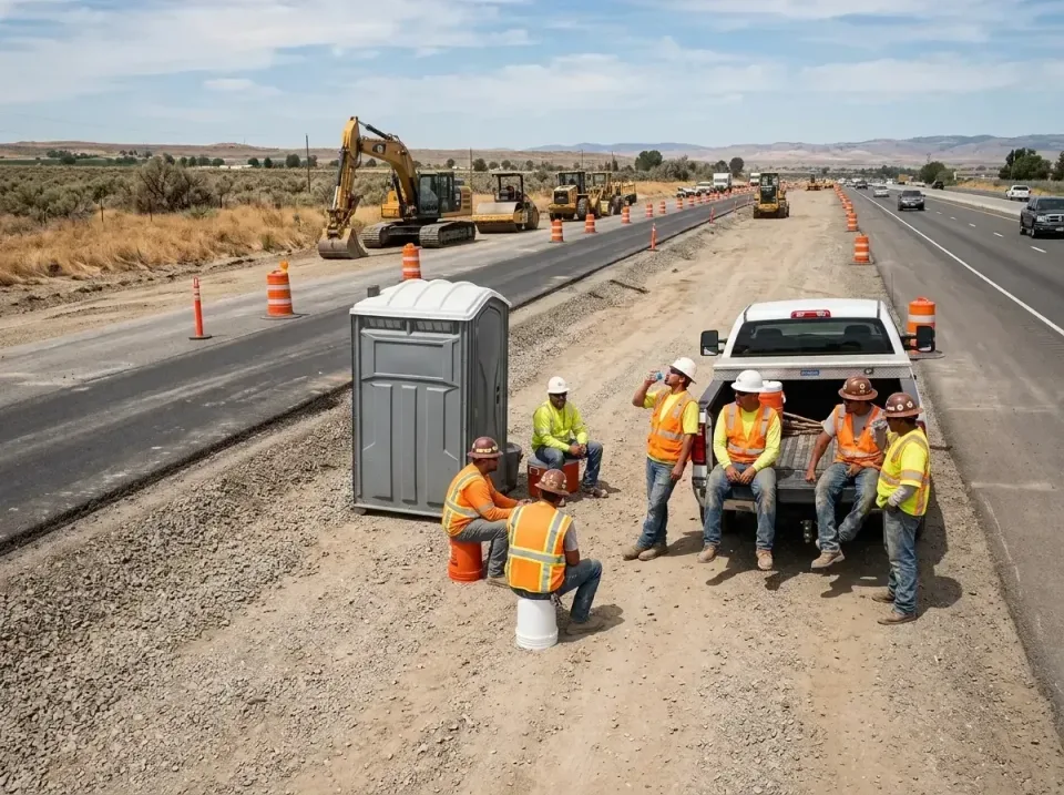 highway-road-construction-crew-007 — frequently asked questions, Porta Potty and Restroom Rentals in Burley, ID